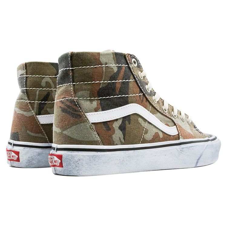 Vans Sk8-Hi Tapered Унисекс Стирка Камуфляж Истинный Белый VN0A4U1619W