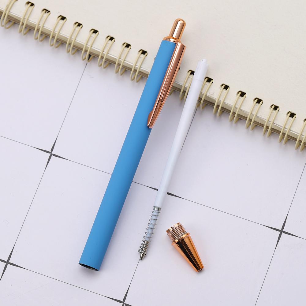 1 шт. металлическая шариковая ручка роскошная милая свадебная розово-золотая канцелярская ручка для школы и офиса