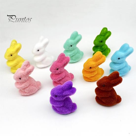 Пасхальный кролик орнамент привлекательный красочный пенопластовый кролик орнамент для внутреннего и наружного праздничного украшения