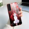 Чехол для телефона DXD Rias G-Gremory для Samsung A56 A36 A26 A16 A15 A25 A35 A55 A14 A34 A24 A54 Стеклянный чехол