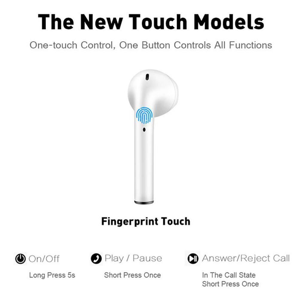 TWS стерео беспроводные 5.0 Bluetooth наушники-вкладыши мини-наушники игровая спортивная гарнитура с зарядным устройством микрофон для смартфонов IOS Android