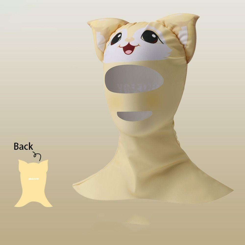 Sunscreen Face Scarf Ice Silk Mask Summer Face Gini Thin Face Cover  Swimming