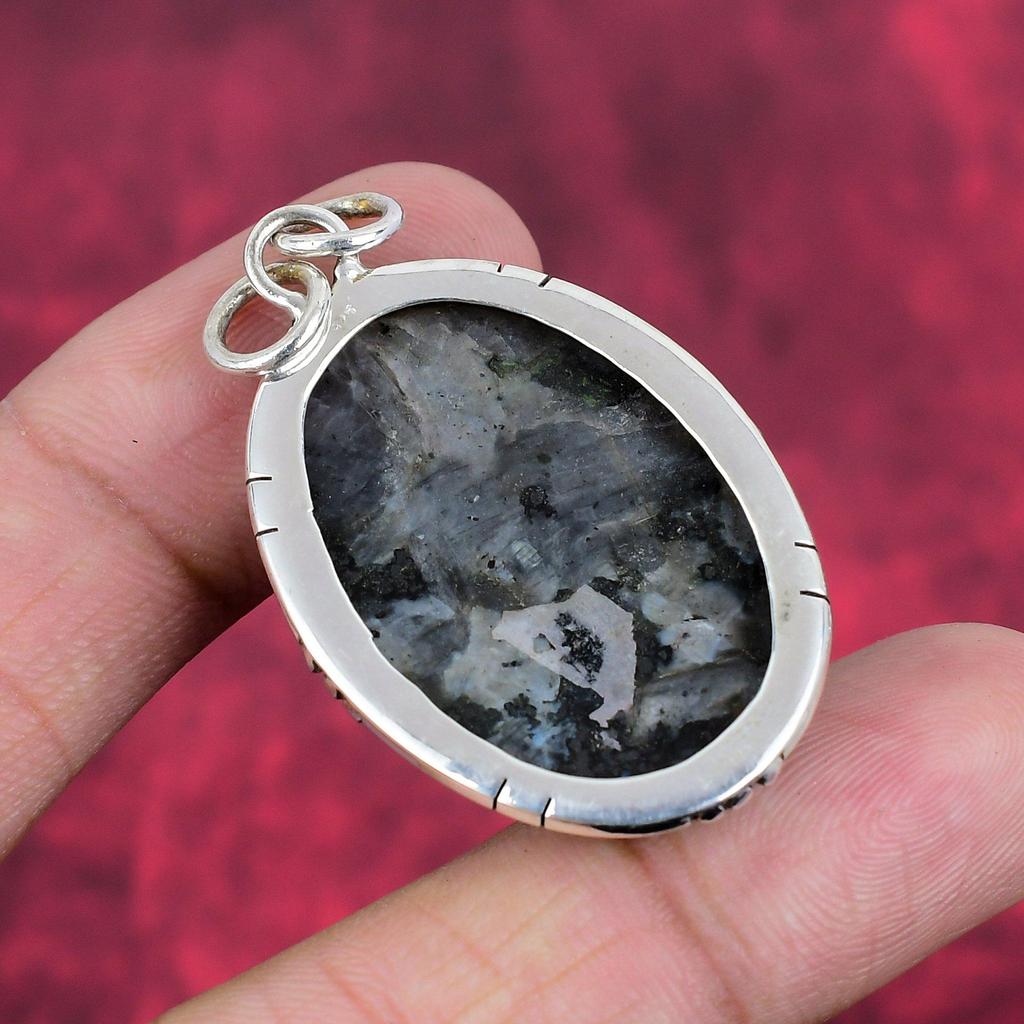 Larvikite Pendant, 925 Sterling Silver Pendant Gemstone Jewelry, Handmade Pendant Amazing Jewelry, Gift For Her