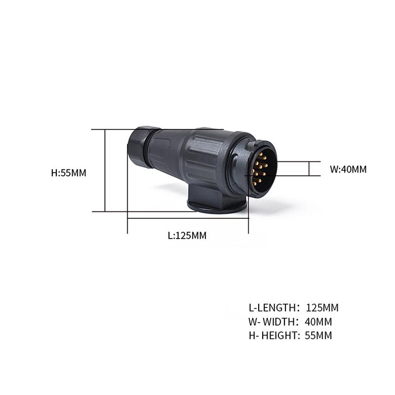 Connector Trailer Plug 13-pin Socket 12V Plug Adapter Socket Adapter Protect Connections For Trailers Caravan
