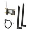 AX210NGW PCIE WiFi 6E Card with 2 Antenna 5374Mbps 2.4GHz 5GHz 6GHz Bluetooth 5.2 Support MU MIMO WiFi Card for Win10 11