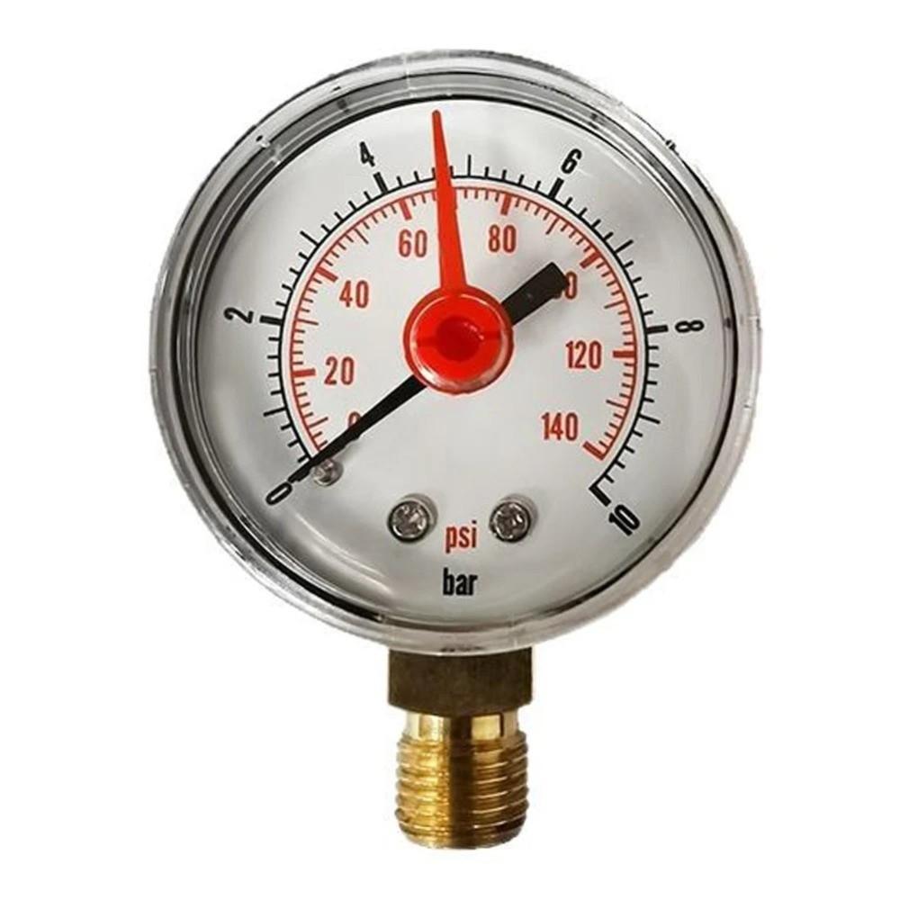 Brass Connector Pressure Gauge M10*1 Black Case New Pressure Meter Air Pressure Measurement