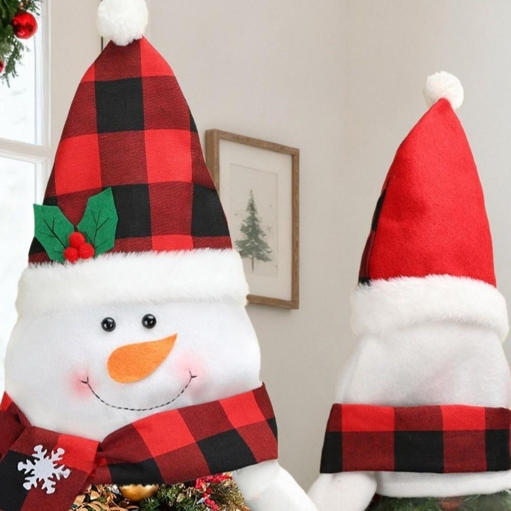 Cartoon Christmas Tree Top Decoration Snowman Xmas Tree Ornaments  Holiday Decoration