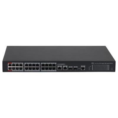 Управляемый PoE-коммутатор Dahua 24-портовый Gigabit Layer 2, китайская вилка (адаптер в комплекте)
