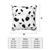Panda Cute Animal 2 pcs Square Pillowcase Pillow Cover Cushion Zip Decorative Comfort Throw Pillow for Home Car