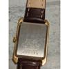 Operation New battery replaced SEIKO QUARTZ Seiko quartz ladies watch gold color belt new square Vintage