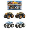 Hot Wheels Monster Trucks 1 64 Scale Assortment 2-Pack Boxed Set 8 Vehicles Ramblin Wrecker Bigfoot 50th Jurassic Racing Diecast Cars Toy