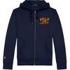 Polo FW22 Letter Print Zip-Up Hoodie Men Hoodies Navy-Blue MNPOKNI16822185-410