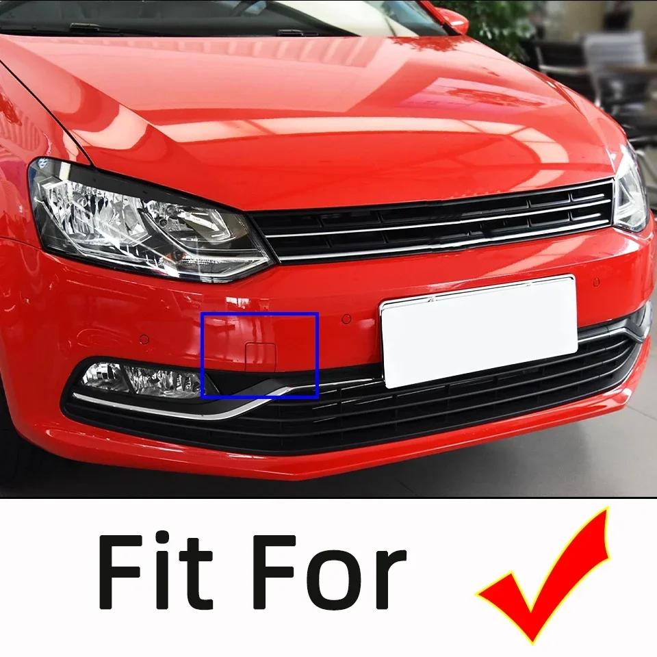 Для Volkswagen Polo Хэтчбек 2014 2015 2016 2017 Передний Бампер Буксировочный Крюк Прицепная Крышка Заглушка Крюк для Буксировки Буксировочное Ушко Накладка