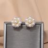 New Earrings Temperament New Gentle Flower Pearl Earrings Cool Wind Earrings Women