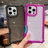 Роскошные прозрачные чехлы с блестками для iPhone 16 15 14 Plus 13 12 Pro Max 11, ударопрочная твердая крышка с воздушной подушкой