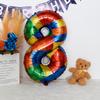 32-Inch US Number Birthday Party Balloons - Individual Aluminum Film