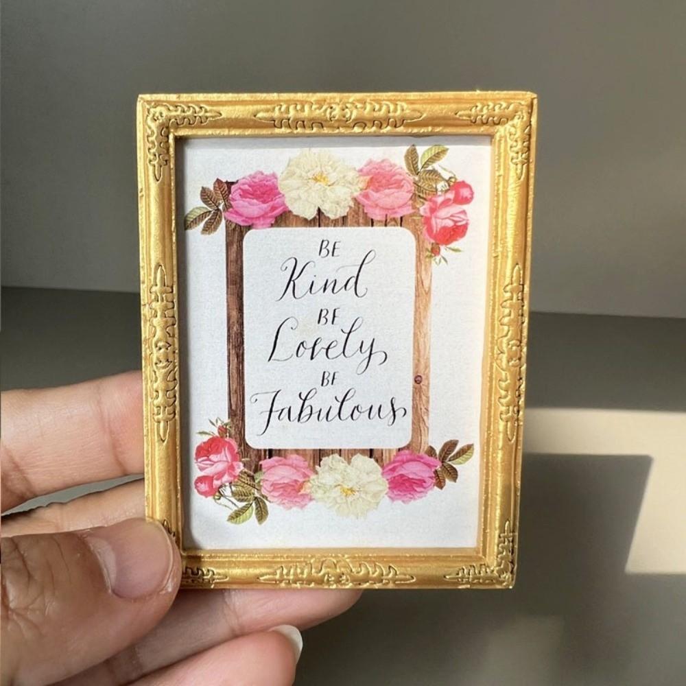 Mini Dollhouse Decor 1:12 Wall Decoration High Quality Oil Painting