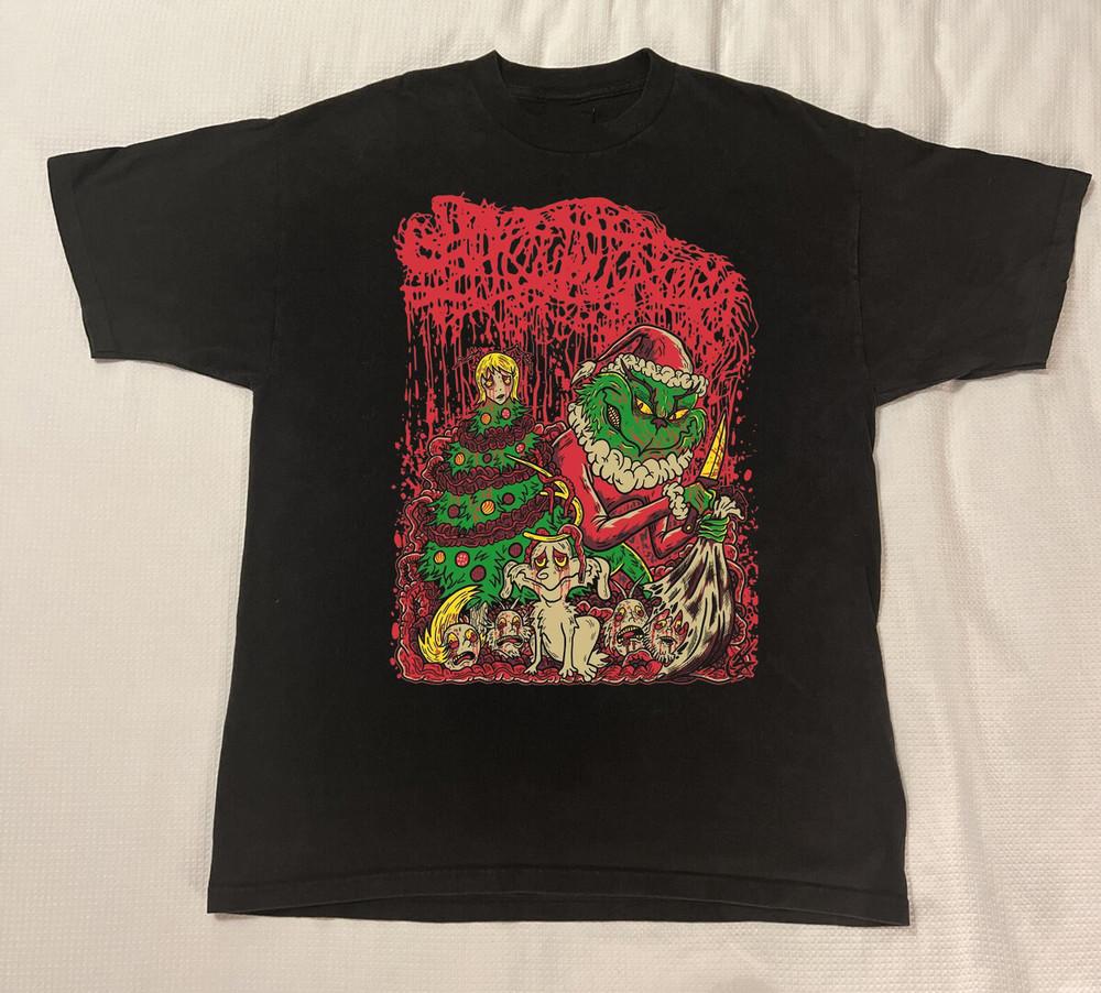 Sanguisugabogg Band Рождественская Хлопковая Унисекс Размер S-4XL Футболка VN2272 Унисекс Футболка