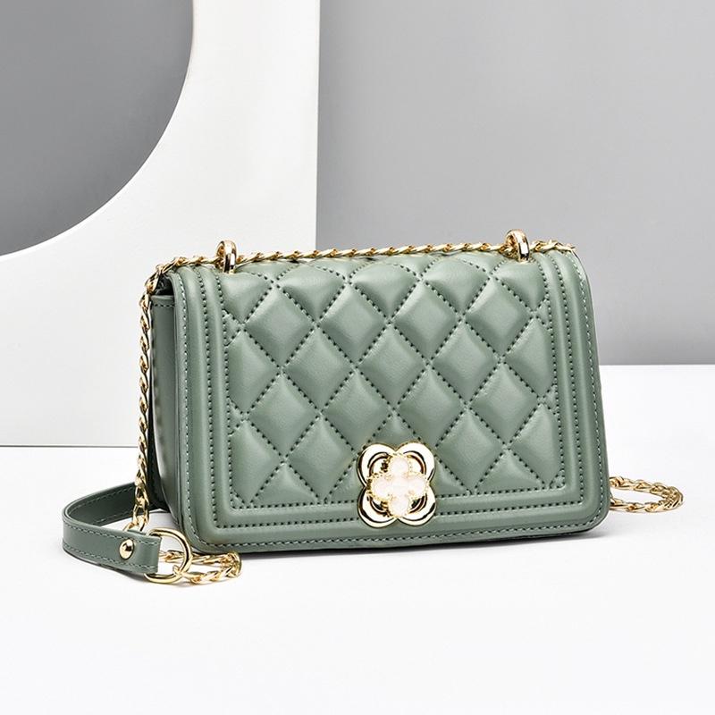 IELGY Korean Version of Fashionable Women's Bags, Trendy Small Square Bags, Chain Single Shoulder Oblique Span Bags