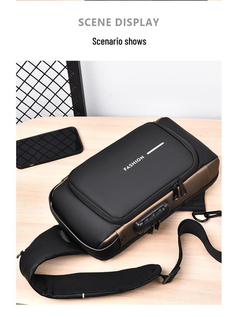 2023 Men's Waterproof Anti-theft Multi-function Crossbody Chest Bag