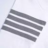 High-Quality Unisex Waffle Sweatshirt, Trendy Loose Fit with Classic Four Stripes, Perfect for Couples