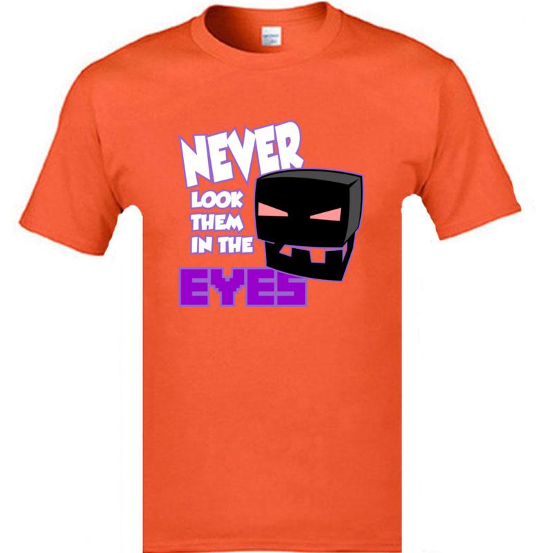 EnderUnisex Eyes Game Tshirts Funny Design New Normal Fall Tops Shirt Good Quality Birthday Tee Shirt Boy Cotton Fabric
