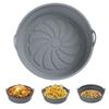 Pietuley Foldable Silicone Air Fryer Paper Mold, Air Fryer Paper, Silicone Liner, Round Shape, Tempura Paper, Heat-Resistant Cooking Sheet, Cooking Ma