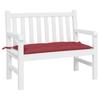 VidaXL Coussin de Banc de Jardin, Revêtement de Banc avec Cordes, Coussin d'Extérieur Imperméable Terrasse, Rouge Bordeaux 361820