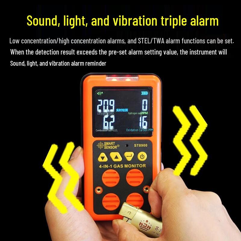 CEM ST8900 4-in-1 Portable Gas Detector (CN version)