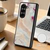 Акварельный мраморный чехол для Samsung Galaxy Z Fold 8 Ultra 7 6 5 Fold8 Fold7 Fold6 Роскошная кожаная накладка Жесткая складная крышка для телефона