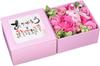 Мыло Цветок Добавка для ванны Ароматизатор для ванны Поэма Коробка Подарок на день 793516 Q-FLA "Спасибо" Розовый/Розовый для мамы