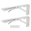 Folding Shelf Brackets 70kg Load Bearing Collapsible Triangular Table Hinge for RV Yacht