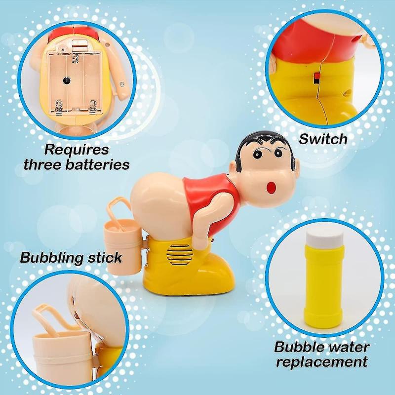 Bubble Machine Toys, Funny Music Auto Fart Bubble Machine, Bubble Machine With Led Blinking Bulbs Tw