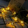 20 Led Bulbs Fairy Lights Christmas Metal Ball String Lights for Garden Home Party Bedroom Xmas Wedding Mariage Decorations