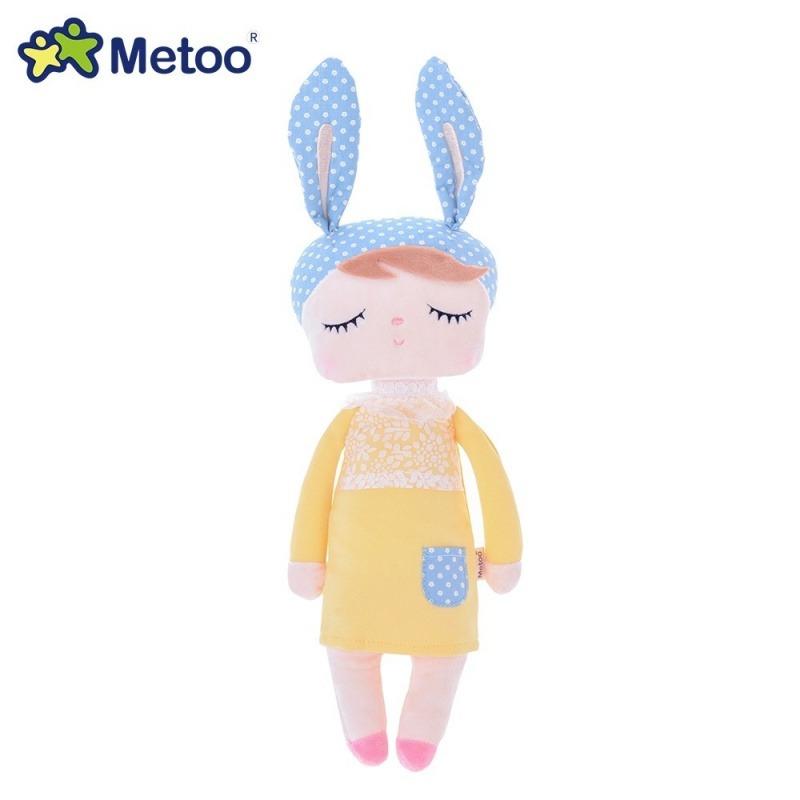 Оригинальная плюшевая кукла Metoo Dream Bunny Angela 13 дюймов, милая, для девочек, мягкие игрушки, подарки на день рождения, идеально для детей, младенцев