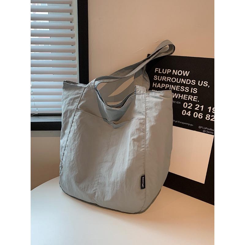 Японская водонепроницаемая нейлоновая повседневная женская сумка-тоут для весны/лета – Большая вместимость, стильная сумка на одно плечо