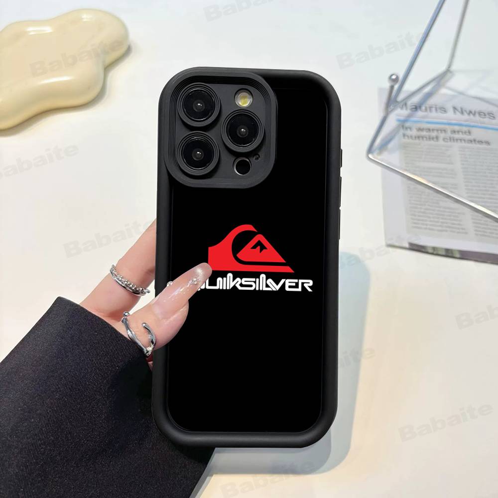 Q-QuiksilverS ЛОГОТИП Чехол для телефона Для IPhone 17 16 15 13 11 12 14 Pro Max Plus Силиконовый чехол-оболочка