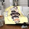 Custom Name Name Cute Animal Friends Party Blanket For Couch Bed Plush Cozy Fuzzy Blanket Super Soft Warm Blankets For Fall And Winter 091640