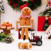Delightful Christmas Gingerbread Man Plush Ornament Perfect For Seasonal Display