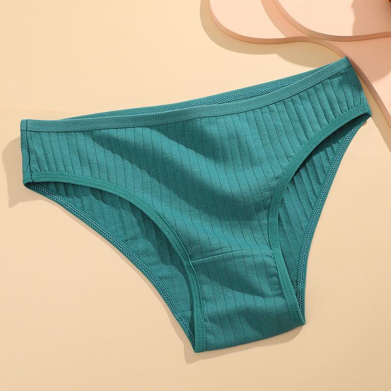 FINETOO Хлопковые трусики, женские однотонные трусики для женщин, сексуальные трусы, женские трусы M-XL