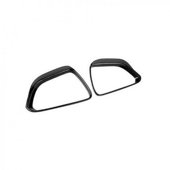 Carbon Fiber Rearview Mirror Rain Eyebrow Cover Trim For Tesla Model 3 2017-2022