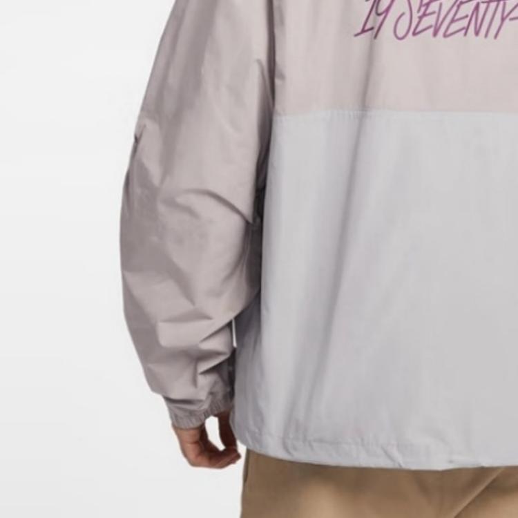 Nike Club Marina Anorak Men's Water-Repellent Hooded Windbreaker Jacket University Grey Light Smoke Grey IB7558-009