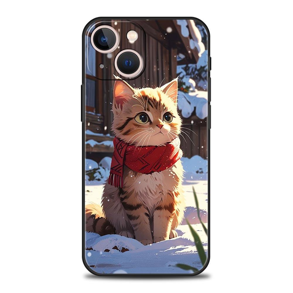 Daily Life of Cute Cats Phone Case For iPhone 17 16 15 Pro Max 11 12 13 14 7 8 Plus SE 2020 X XR XS Cover Soft Black