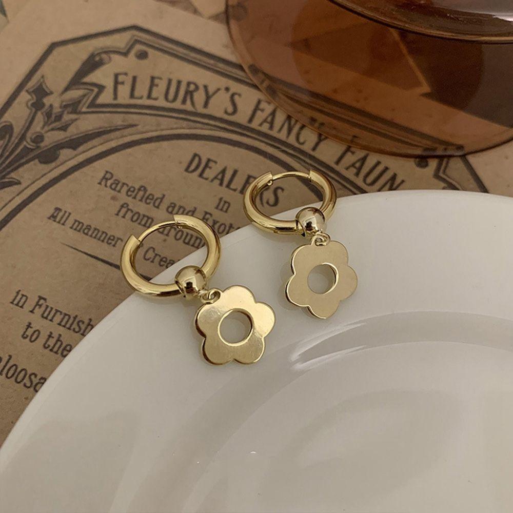 Earrings Silver Earrings Korean Style Earrings Female Earrings Flower Earrings Gold Hoop Earrings