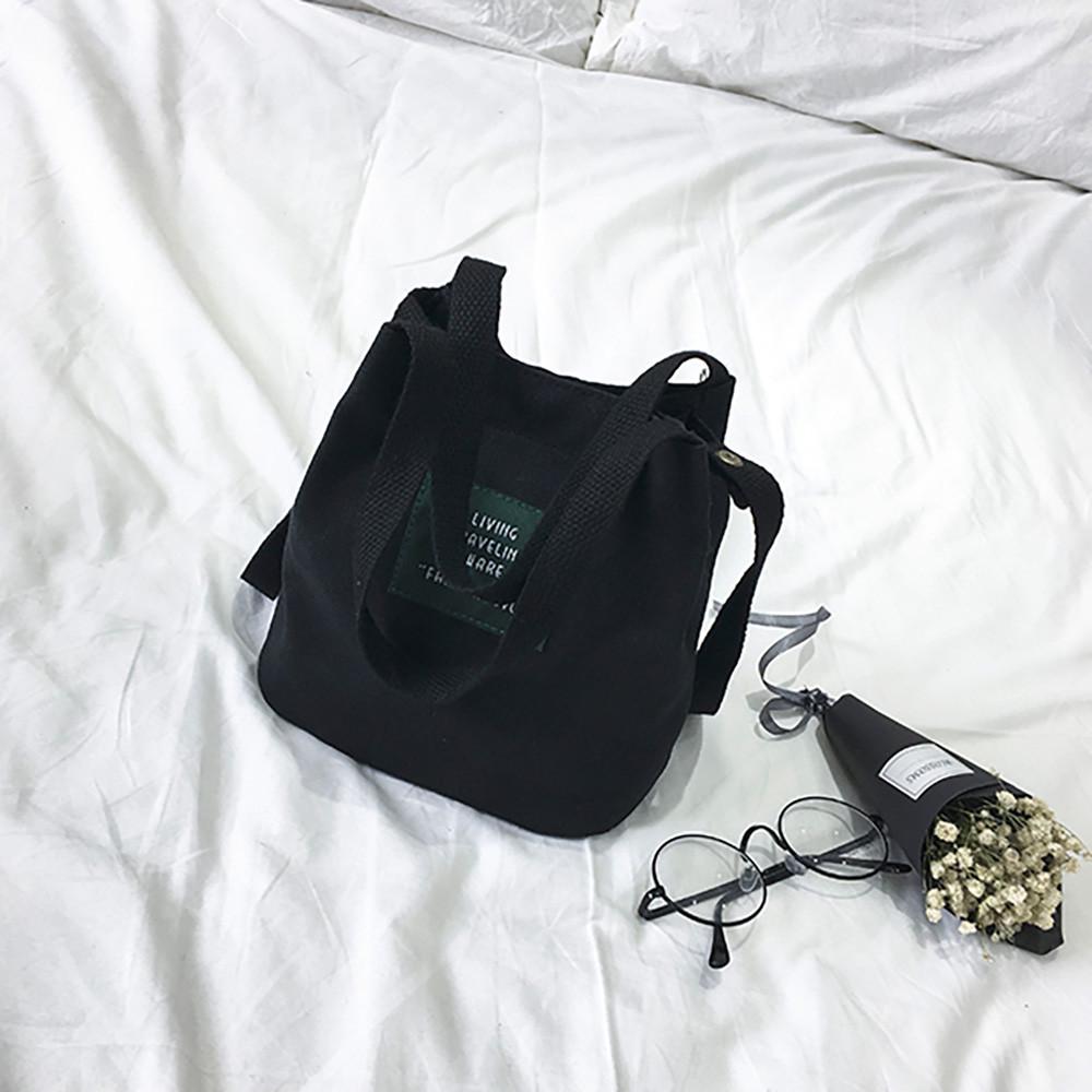 Canvas Shoulder Messenger Bag Student Art Women Shoulder Bag