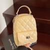 Summer Hot-selling Korean Foreign Style Small Fragrant Style Rhombus Multi-back Small Bag Women's Fashion Versatile Chain Backpack
