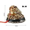 Rotating Golden Toad Wealth Figurine for Home or Office Decor