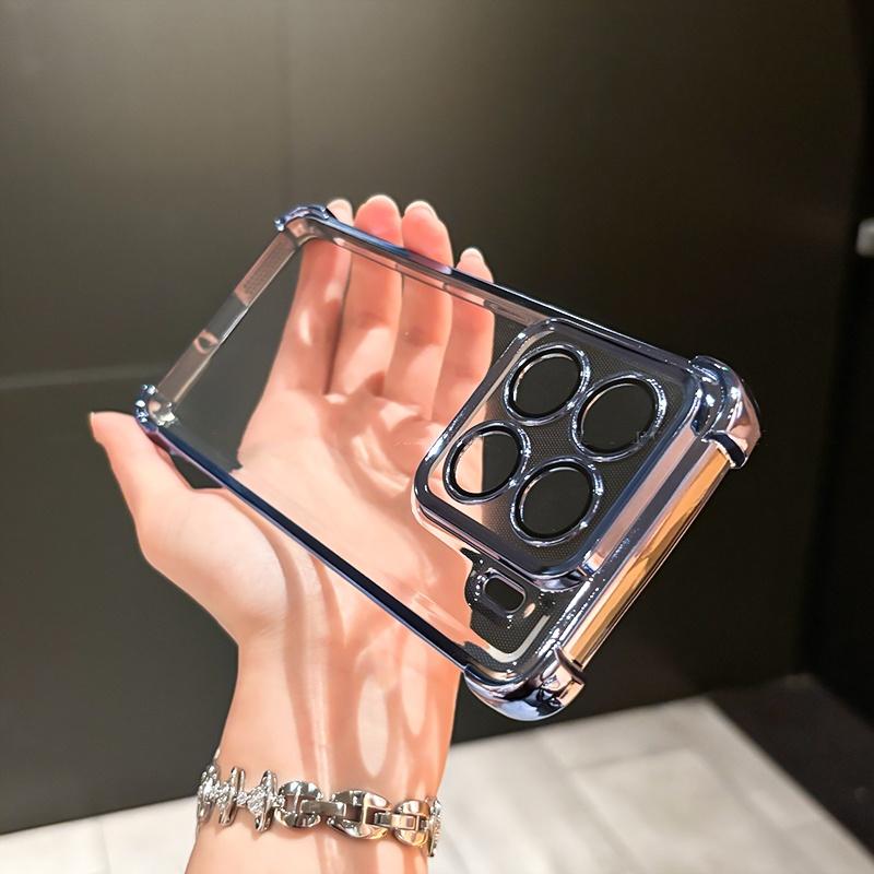 Защитная пленка для объектива Flim Case для Xiaomi 17 T 17TPro Покрытие Прозрачный Четыре угла Ударопрочный Мягкий силиконовый чехол Для Xiaomi 17T Pro