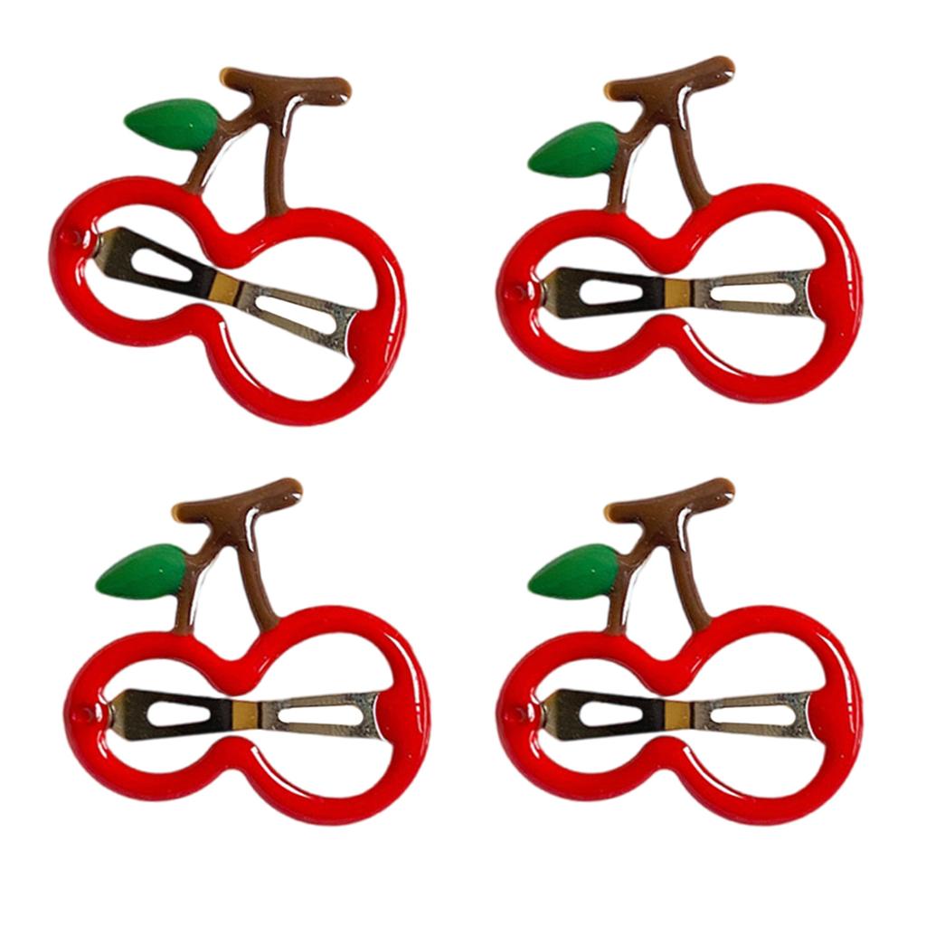 Cute Fruit Shaped Metal Hair Clips For Kids Lightweight Durable Barrettes For Girls Daily Use Party Accessories