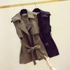 Trench Coat Vest Women's Spring and Autumn New Sleeveless Suit Vest Vest Suit Outer Vest Jacket Women